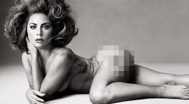 Lady Gaga, çırılçıplak verdiği pozla gündem oldu