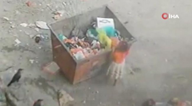 Yemen'de korkunç olay: Bir çocuk yiyecek aradığı çöp konteynerinin altında kalarak can verdi
